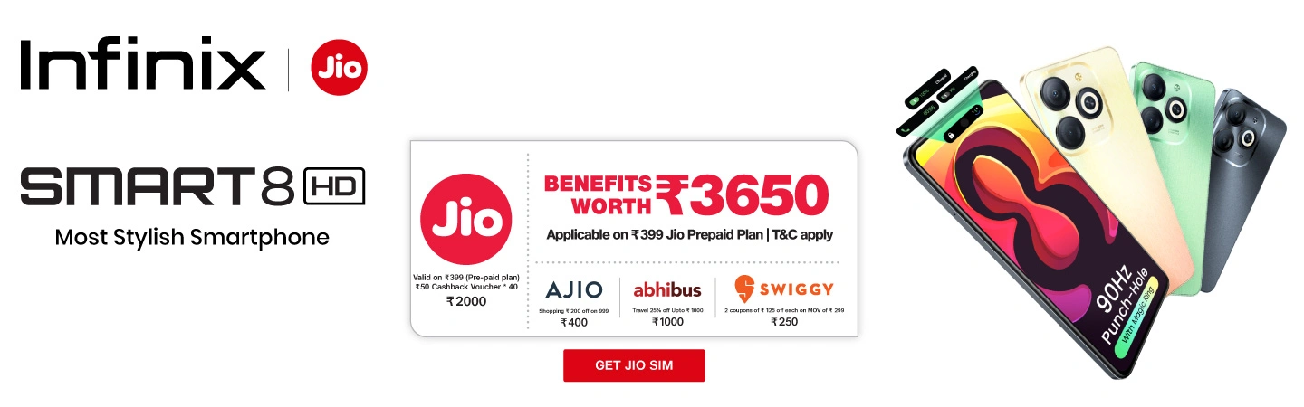 Jio Infinix Smart 8 HD Offer 2023