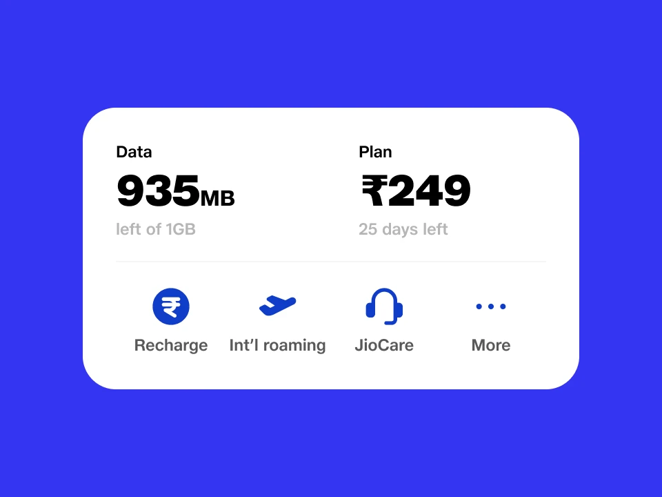 Recharge tile banner