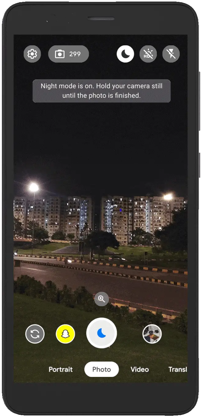 Smart Camera with Night Mode Feature